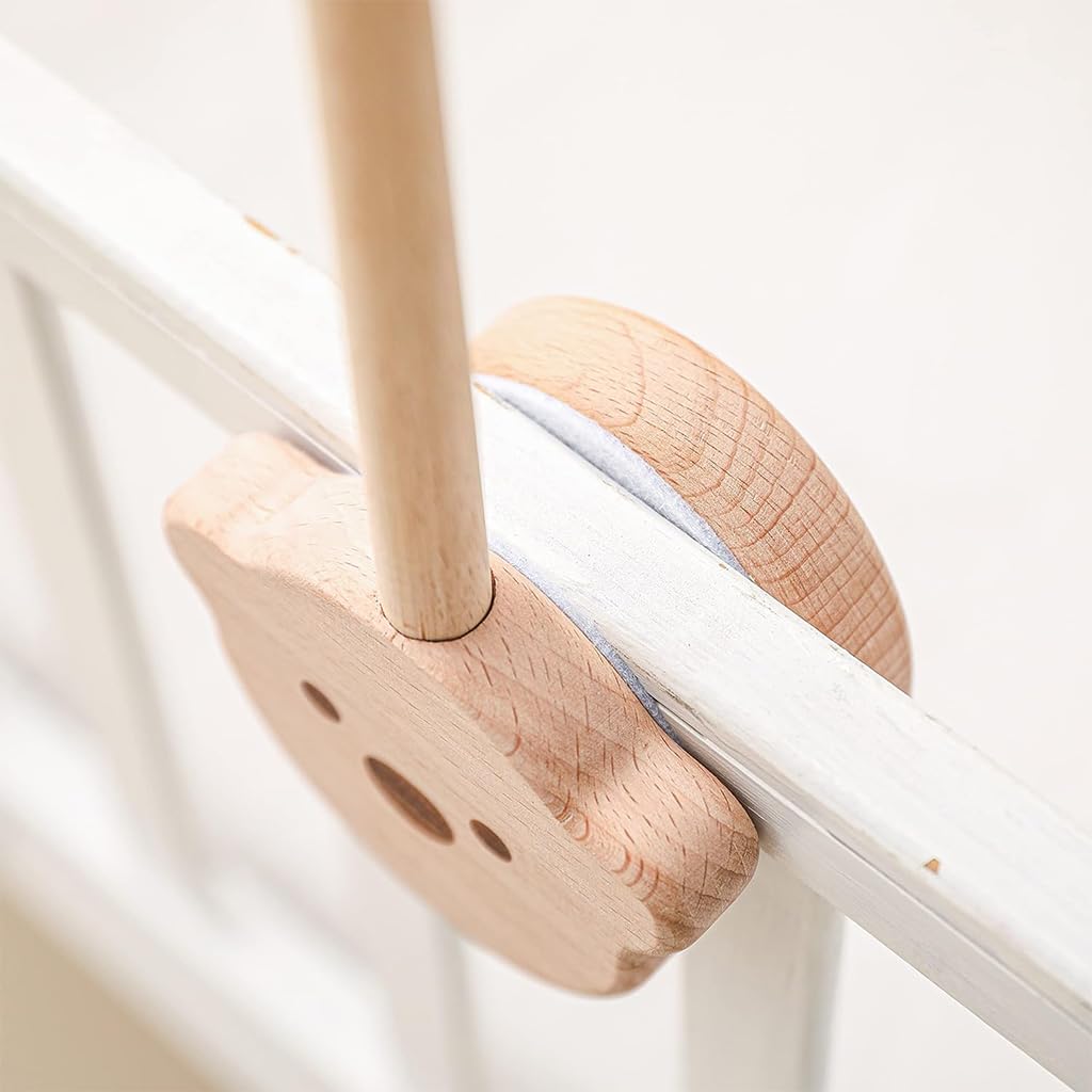 SNOWIE SOFT 360° Wooden Crib Mobile Arm Baby Mobile Hanger Mobile Holder for Crib, Rotatable Baby Crib Mobile Arm Cradle Toys Universal for Crib Hanging Toys for Babies, 32.8''(Not Included Toys) SNOWIE SOFT 360° Wooden Crib Mobile Arm Baby Mobile Hanger Mobile Holder for Crib, Rotatable Baby Crib Mobile Arm Cradle Toys Universal for Crib Hanging Toys for Babies, 32.8''(Not Included Toys)
